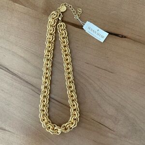 Gold Double-Link Statement Necklace
